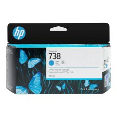 HP 738 - 130 ml - cyan - original - DesignJet - ink cart | 498N5A