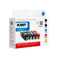 KMP MULTIPACK C107BKXV - 5-pack - High Yield - black, | 1569,0050