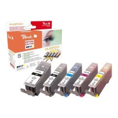 Peach Multi Pack XL - 5-pack - black, yellow, cyan, m | PI100-293
