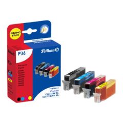 Pelikan P36 - 4-pack - 48 ml - black, yellow, cyan, mag | 4111784