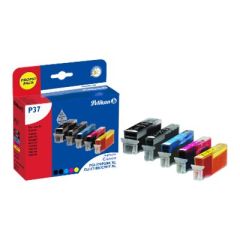 Pelikan P37 - 5-pack - black, yellow, cyan, magenta - c | 4111791