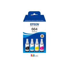 Epson EcoTank 664 - 4-pack - black, yellow, cyan, ma | C13T664640