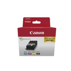 Canon CLI-551 Ink Cartridge C/M/Y/BK MultiPack - Ink C | 6509B016