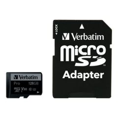 Verbatim PRO - Flash memory card (microSDXC to SD adapter | 47044