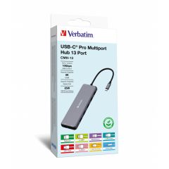 Verbatim CMH-13 / USB Type-C / 3.5mm / 10000 Mbit/s / 30  | 32153