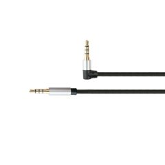 PYTHON Audiokabel 4-pol / 3.5mm Klinke gewinkelt 1m -  | GC-M0232