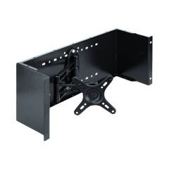 DeLOCK - Monitor arm - rack mountable - black - 4U - 19" | 42629