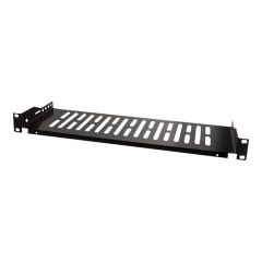 LogiLink - Rack shelf - black, RAL 9005 - 1U - 19" | SF1C25B