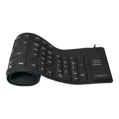 LogiLink Flexible Waterproof - Keyboard - PS/2, USB - Q | ID0019A