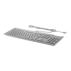 HP Business Slim - Keyboard - USB - German - black  | Z9H48AA#ABD