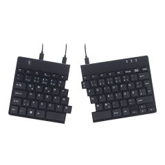 R-Go Split Ergonomic Keyboard, QWERTZ(DE), black,  | RGOSP-DEWIBL