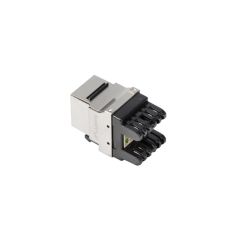 Lanberg KSF6-1000 - Flat - Black - Metallic - RJ-45 - LSA - Male