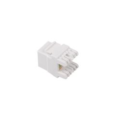 Lanberg KSUA-1000 - Flat - White - RJ-45 - Female - 22/26 - Cat6a