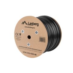 Lanberg LCU6-21CU-0305-BK - 305 m - Cat6 - U/UTP (UTP) - LAN CABL