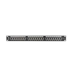 Lanberg PPS6-1024-B - RJ-45 - Cat6 - Black - Metal - 1U - 442 mm