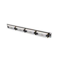 Lanberg PPU6-1024-B - Black - Metal - 1U - 445 mm - 44.5 mm - 32.
