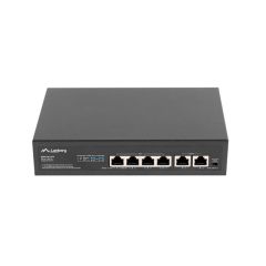Lanberg RSFE-4P-2FE-60 - Unmanaged - Fast Ethernet (10/100) - Pow
