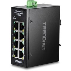 TRENDnet 8-PORT INDUSTRIAL FAST ETHERNET - DIN-RAIL MI | TI-ELC80