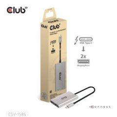 Club Thunderbolt 3 to DisplayPort Dual Monitor 4K60Hz CSV1586