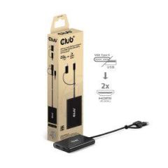 Club 3D Adapter USBC USB A> 2x HDMI 4Ka60Hz  CSV1475