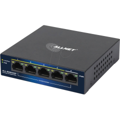 ALLNET Switch 5 Port 10/100/1000TX 4x PoE unmanaged | ALL-SG8005P