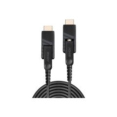 Lindy - HDMI cable - 50 m - shielded hybrid copper/fibre  | 38324