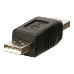 Lindy - USB gender changer - USB (M) to USB (M) - black | 71229