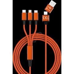 smrter Hydra ULTRA 5in1 Nylon-Ladekabel 120 | SMRTER_HYDRA_ULT_OR