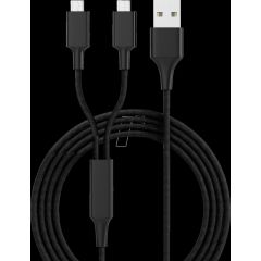 smrter Hydra Duo Ladekabel Typ Micro-USB  | SMRTER_HYDRA_DUO_M_BK