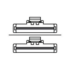 Supermicro - SATA / SAS cable - Slim SAS x8 le | CBL-SAST-1222-85