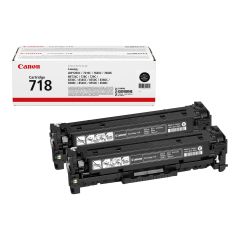 Canon 718 Black - 2-pack - black - original - toner ca | 2662B005