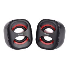equip Mini USB - Speakers - for PC - 3 Watt - black / re | 245331