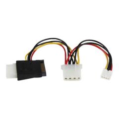 StarTech.com LP4 to SATA Power Cable Adapter with Fl | LP4SATAFMD