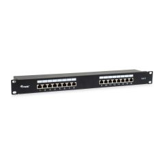 Equip 16-Port Cat.6 Shielded Patch Panel - Black - 10/10 | 326417