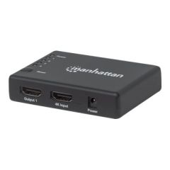 Manhattan HDMI Splitter 4-Port (Compact), 4K@30Hz, Displ | 207706