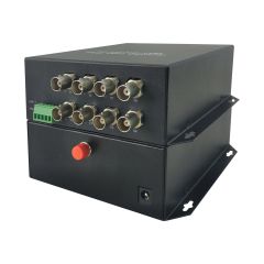 LevelOne AVF-1801 - Video extender - Fibre Channel - 8 ports - up