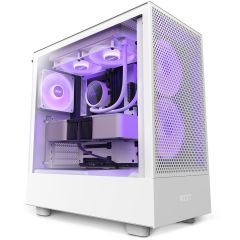 NZXT H5 Flow RGB - Midi Tower - PC - White - ATX -  | CC-H51FW-R1