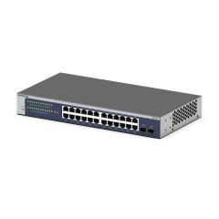 Netgear GS724T 24 Port Gigabit Smart Switch 2x co | GS724T-600EUS