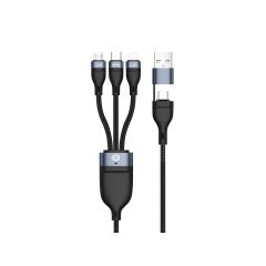 Conceptronic ETTA05B15 USB 3-in-1 PD 3.0 60W Charging Cable 1.5M,