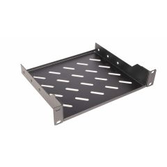 Equip Fixed Shelf 10', 1U, 200MM, Black, Rack sh | EZFS-10-1-20-B