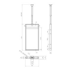HAGOR Ceilingmount OM55N-D - Bracket - for flat panel - bl | 1900