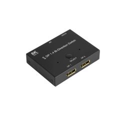 Alcasa DisplayPort Switches, DisplayPort, Black, Metal | GC-M0262