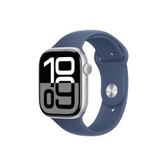 46 mm - silver aluminium - smart watch with sport ban | MWY03QF/A