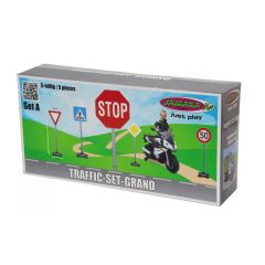 Jamara 460257, Toy traffic signs set, 3 yr(s), Plastic, Black, Bl