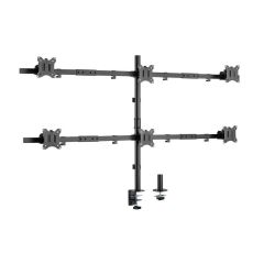 Equip 17"-32" Articulating 6 Monitor Desk Mount Bracket 650160
