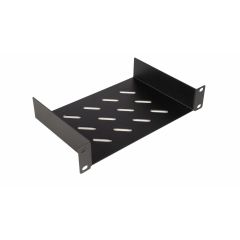 Equip Fixed Shelf 10', 1U, 150MM, Black, Rack sh | EZFS-10-1-15-B