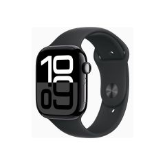46 mm - jet black aluminium - smart watch with sport  | MWY33QF/A