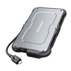 GRAUGEAR G-2502-C-10G, HDD/SSD enclosure, 2.5", Serial ATA III, 6