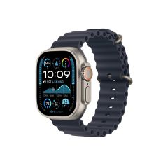 smart watch with Ocean band - fluoroelastomer - navy  | MX4D3FD/A