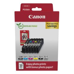 Canon PGI-530/CLI-531 PVP / Photo value pack / Black / | 6117C004